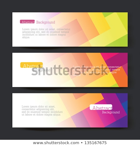 Colorful Geometric Set Of Three Headers ストックフォト © pashabo