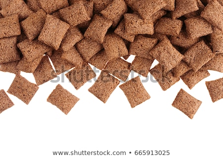 Stock fotó: Chocolate Pads Corn Flakes Isolated With Copy Space Background Cereals Texture