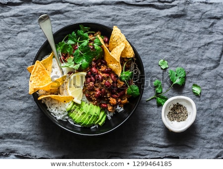 Foto stock: Burrito Bowl On The Table