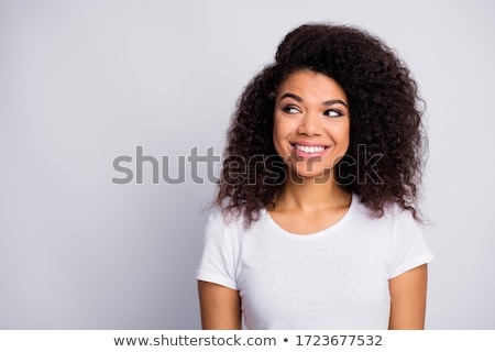 Zdjęcia stock: Beauty Portrait Of Attractive African Young Woman With Colorful Makeup