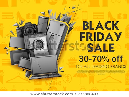 Stockfoto: Mega Sale Brochure Template For Advertising And Promotion