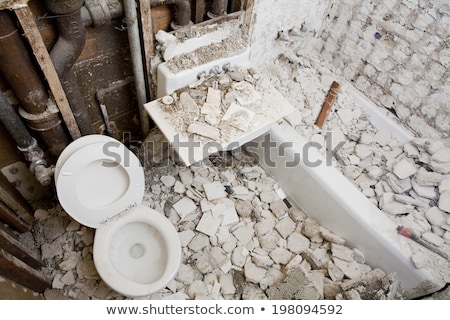 Stock photo: Home Renovation Bathroom Demolish