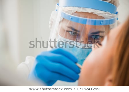 Stock foto: Young Female Patinet At Oral Checkup At The Dentist Office