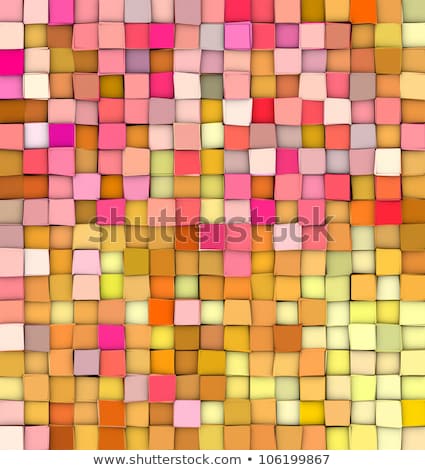 Stock photo: Abstract 3d Gradient Backdrop Cubes In Happy Fruity Colors