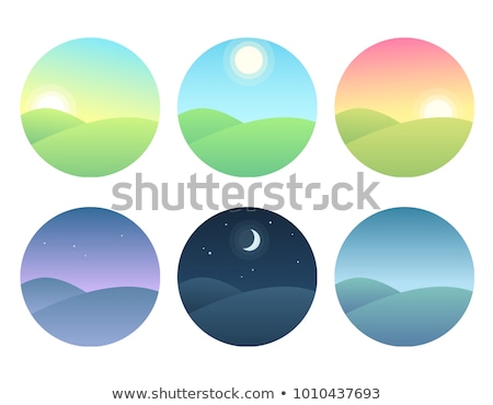 Foto stock: Sunrise And Sunset