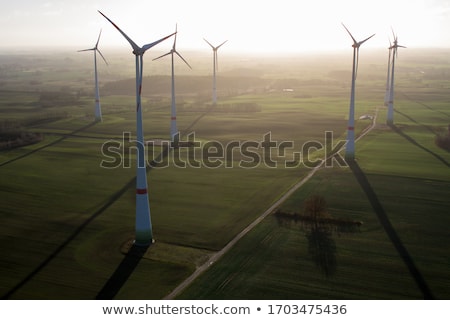 ストックフォト: Wind Farms On Field