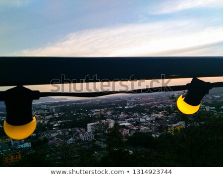 Foto stock: Vintage Style City And Sea Of Phuket Island