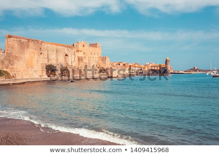 Foto d'archivio: Collioure Harbour Languedoc Roussillon France