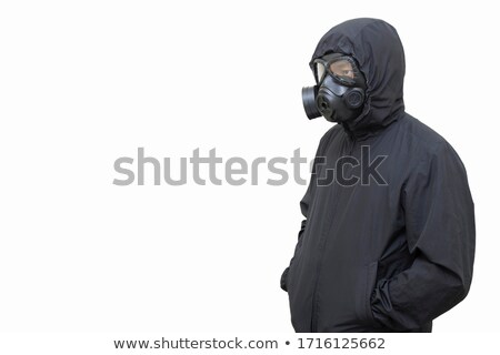 ストックフォト: Gas Masked Men In Demolished Environment