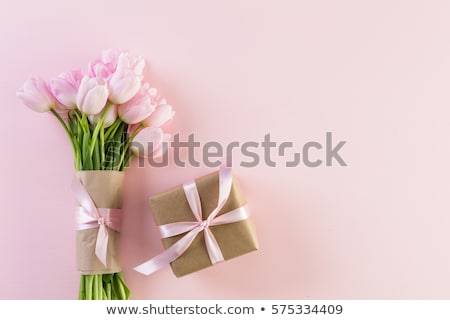 Stok fotoğraf: Gift And Flowers