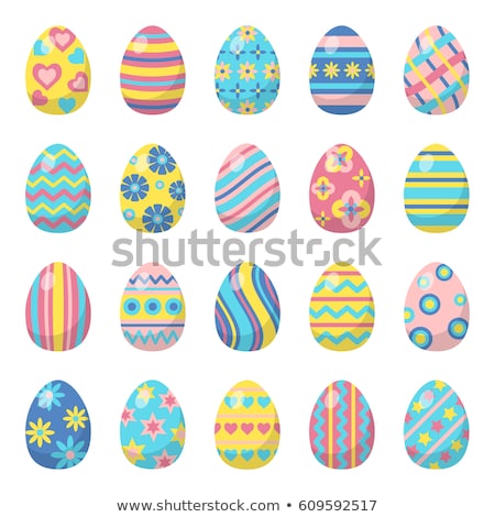 Foto d'archivio: Painted Easter Eggs - Vintage Style