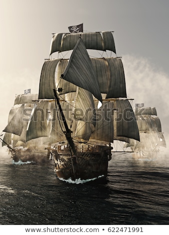 ストックフォト: Pirate Ship - 3d Render