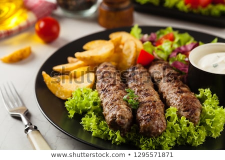 Stock photo: Cevapcici And Potatoes