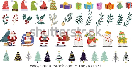 Foto d'archivio: Christmas Decor Objects Collection Eps 10