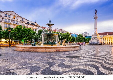 Stockfoto: Lisbon Rossio Square Portugal