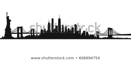 Foto d'archivio: City Skyline Vector Silhouette