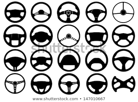 Vector Set Of Steering Wheels ストックフォト © DeCe