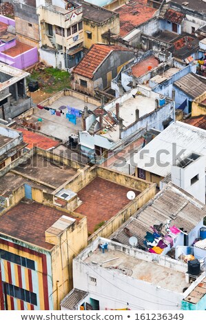 Stock fotó: Thanjavur Trichy City Cityscape Of Crowded Indian City