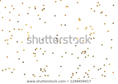 Stockfoto: Lose-up · Van · Confetti · Op · Witte · Achtergrond