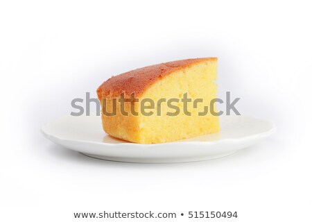 Stok fotoğraf: Butter Cake On The Plate