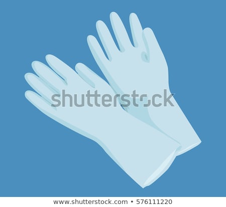 Stock fotó: Rubber Gloves Purple Color