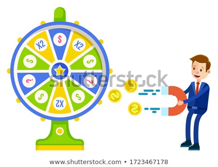 [[stock_photo]]: Magnet Attracting Euro Coins And Dollar Money