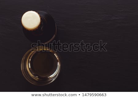 Empty Small Beer Glass Top View Zdjęcia stock © Madrolly