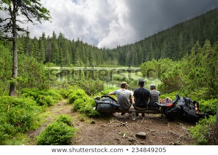 Foto d'archivio: A Thunderstorm Lake Scene