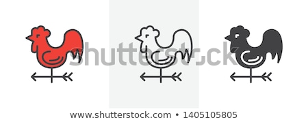 Сток-фото: Vector Icon Weathercock