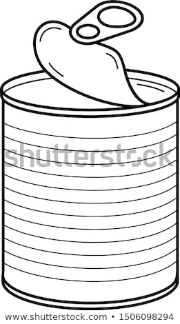 Foto stock: Open Tin Can