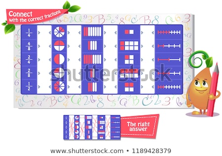 Foto stock: Connect With The Correct Fractions