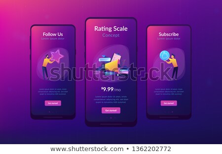 Foto d'archivio: Top Ranking App Interface Template