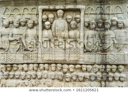 Stock photo: Detail Of The Pedestal Of Obelisk Of Theodosius In Istanbul Tur