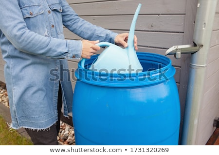 Foto stock: Drain Water In Garden