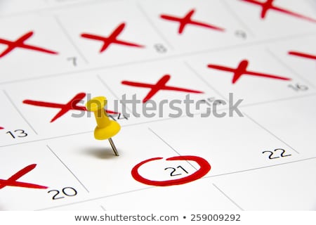 Stock photo: Calendar And Thumbtack