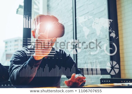 Сток-фото: Man Working Out On Training Simulator