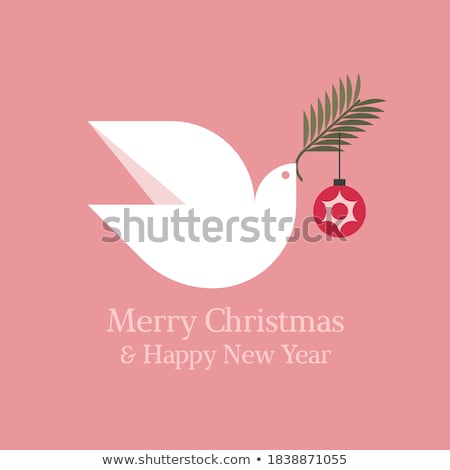 Stock foto: Art Christmas Holiday Decoration Fir Tree Branches And Holiday