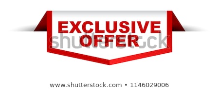 商業照片: Exclusive Offer Vector Icon Button Design