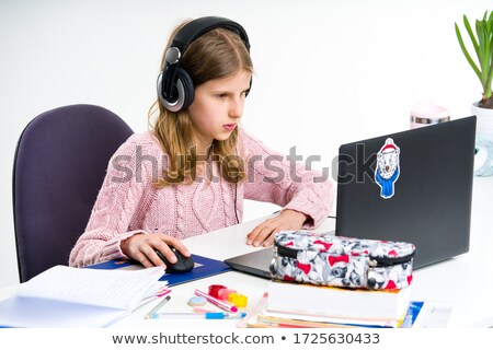 Stock photo: Teenager Reads A Book In Free Time
