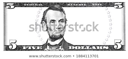 Stock photo: Clear 5 Dollar Banknote Pattern