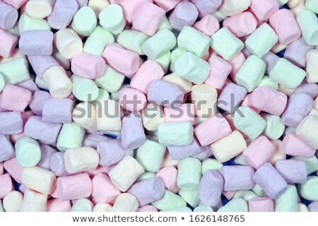 ストックフォト: Pink And White Marshmallows Full Frame