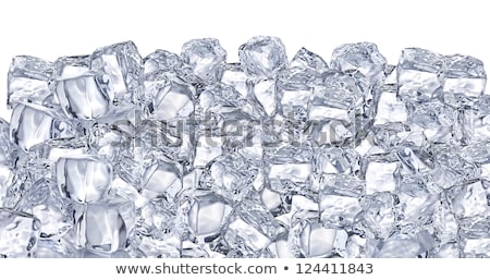 Сток-фото: Background With Ice Cubes In Blue Light