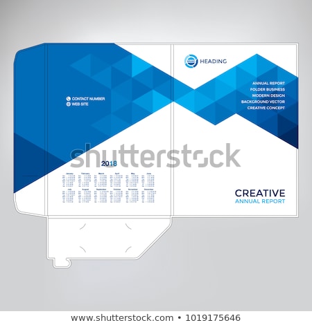 Stok fotoğraf: Illustration Of Blue Folder