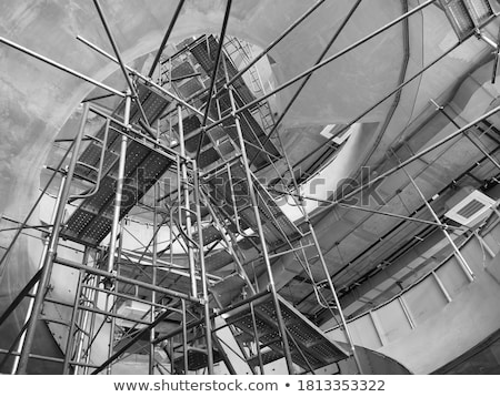 Stock fotó: Scaffolding As Safety Equipment On A Construction Building Site