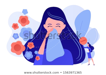 Stockfoto: Seasonal Allergy Concept Vector Illustration