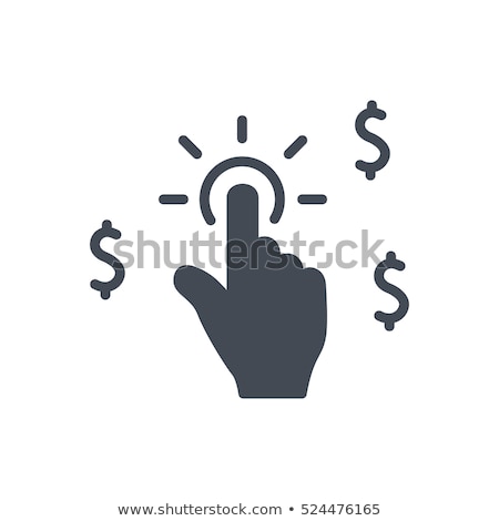 Foto stock: Pay Per Click Vector Glyph Icon