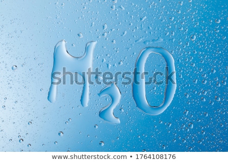 Stock fotó: Chemical Formula Of Water H2o