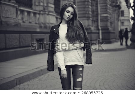 Stok fotoğraf: Jeans Style Black And White