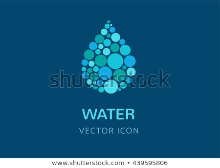 Stock fotó: People And Water Drop Logo Icon Symbol