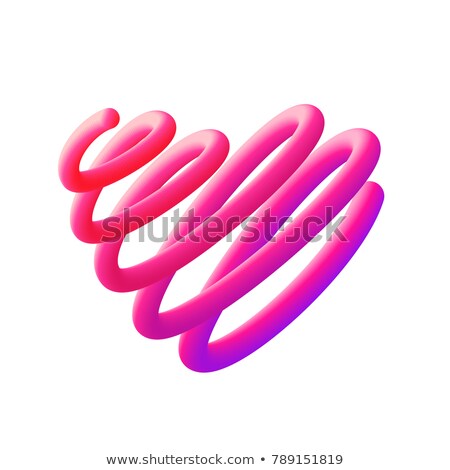 ストックフォト: Abstract Bright Gradient Fluid Loop Background